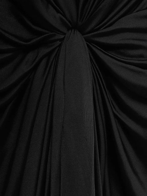 LOEWE knotted-detail draped-design dress - Black