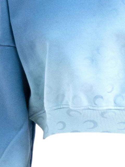 Marine Serre cropped sweatshirt - Blue - zdjęcie produktu nr 2