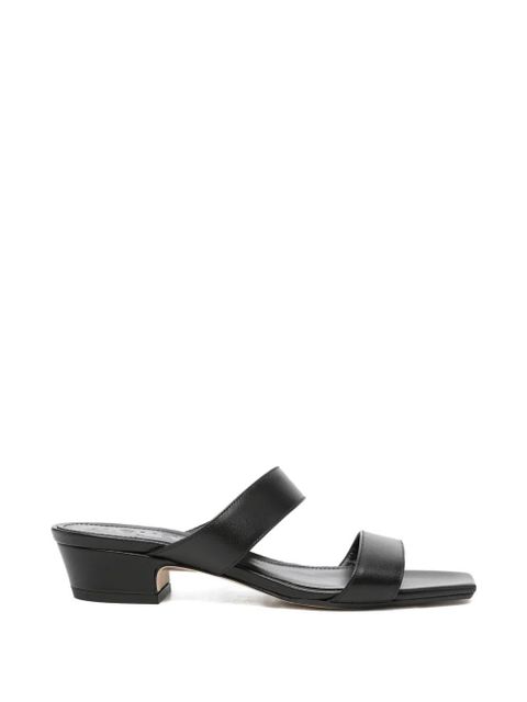 Aeyde double-strap square-toe sandals - Black - zdjęcie produktu nr 1