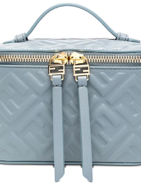 FENDI Vanity FF-logo leather mini bag - Blue