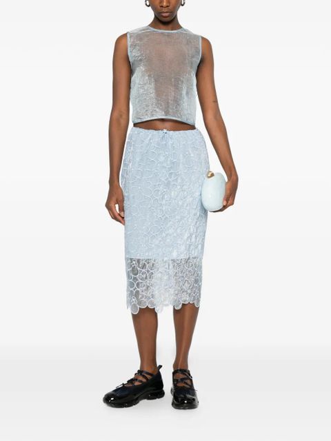 Cecilie Bahnsen Katia sleeveless top - Blue - zdjęcie produktu nr 2