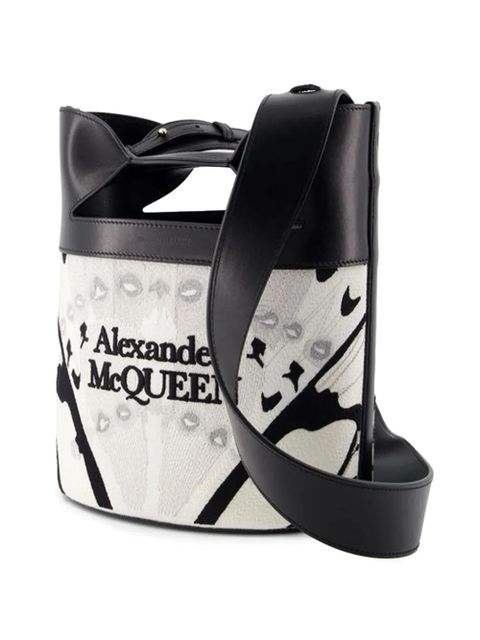 Alexander McQueen bow crossbody bag - White