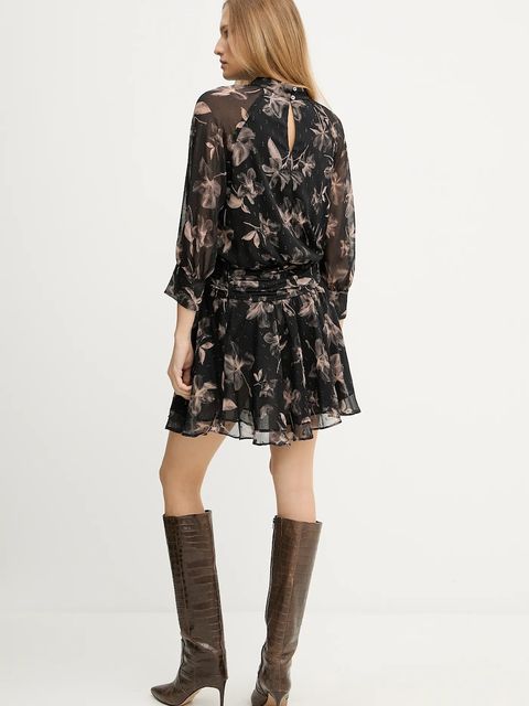 Pinko sukienka kolor czarny mini rozkloszowana 105595 A2ST