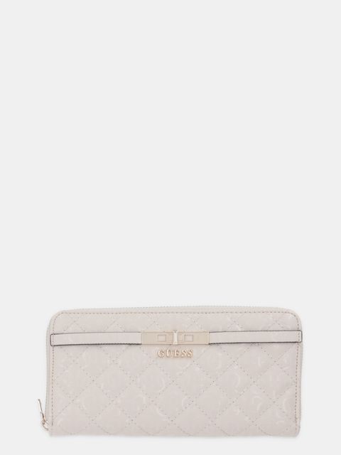Guess portfel IDRA damski kolor beżowy SWGG81 57146