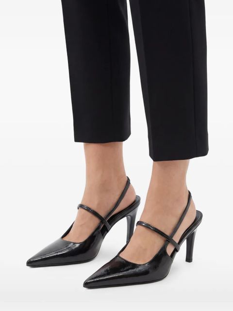 TOTEME 90mm Naplack pumps - Black