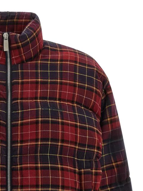 Off-White Arrow checked bomber jacket - Red