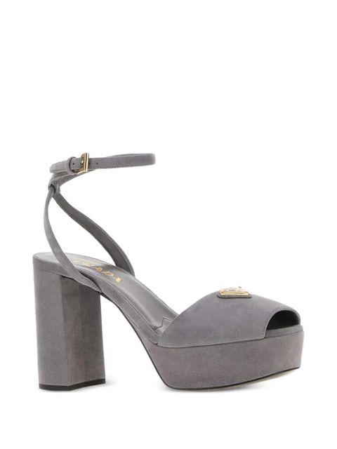 Prada 110mm block-heel sandals - Grey - zdjęcie produktu nr 2