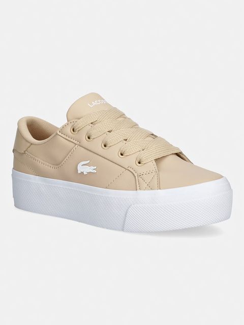 Lacoste Ziane Platform Sneakers sneakersy damskie skórzane - zdjęcie produktu nr 1