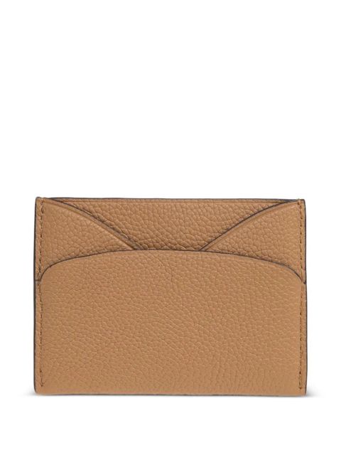 Tory Burch Romy leather card holder - Brown