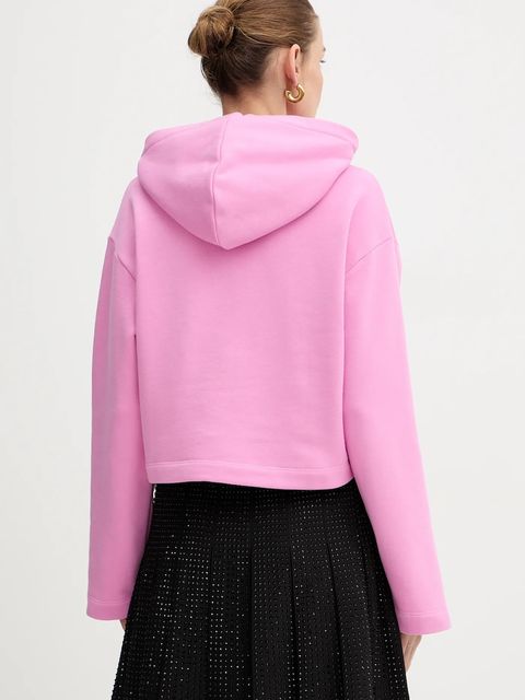 Karl Lagerfeld bluza damska kolor różowy z aplikacją A4W20039