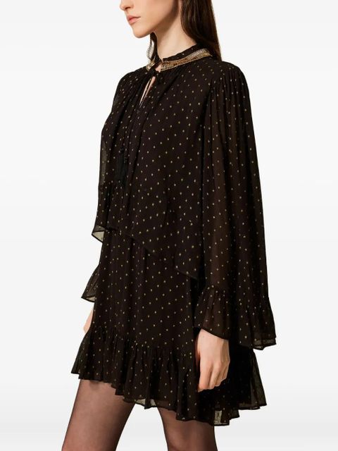 TWINSET georgette dress - Black - zdjęcie produktu nr 2