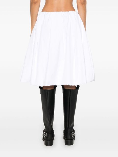 Miu Miu poplin midi skirt - White