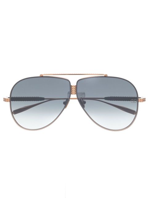 VALENTINO GARAVANI EYEWEAR pilot-frame sunglasses - Gold - zdjęcie produktu nr 1