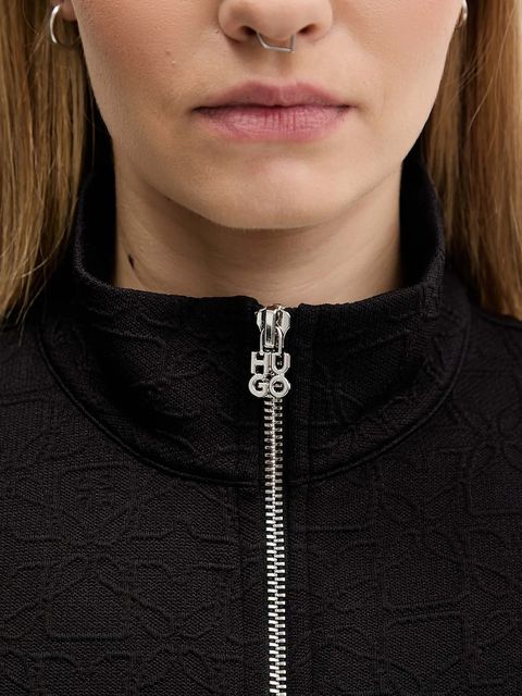 HUGO bluza damska kolor czarny gładka 50546624