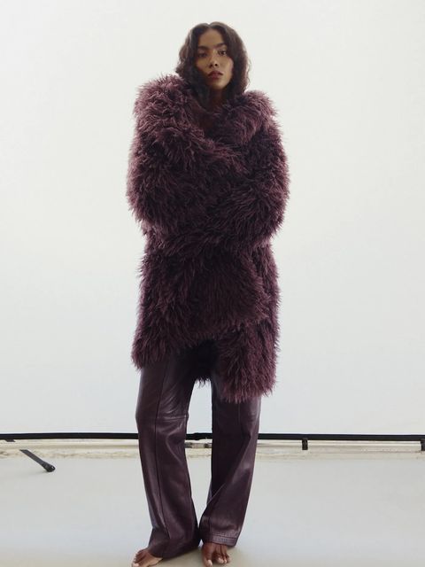 Answear.LAB płaszcz kolor brązowy - zdjęcie produktu nr 1