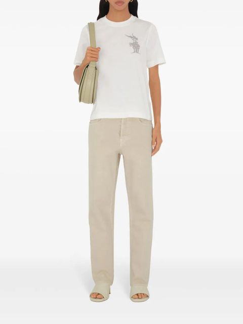 Burberry Equestrian Knight-motif T-shirt - Neutrals