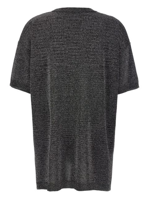 Missoni metalic crew-neck T-shirt - Grey