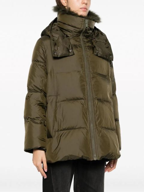 Yves Salomon hooded padded coat - Green - zdjęcie produktu nr 2