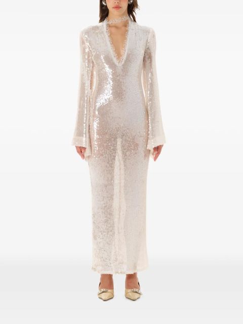 MANURÍ Cléo sequin maxi dress - Pink