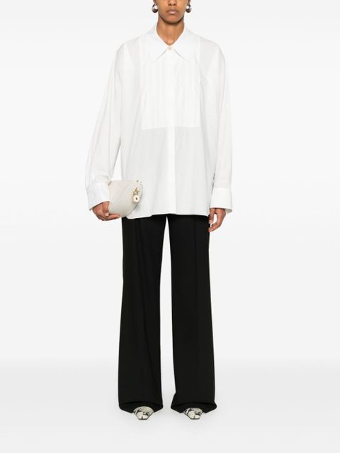 KHAITE pintuck-detailed shirt - White - zdjęcie produktu nr 2