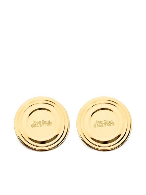 Jean Paul Gaultier logo-engraved earrings - Gold - zdjęcie produktu nr 1