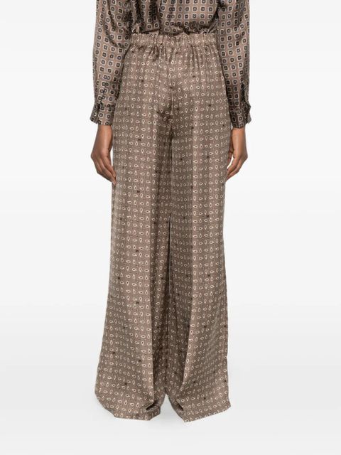 Max Mara Vischio patterned trousers - Brown