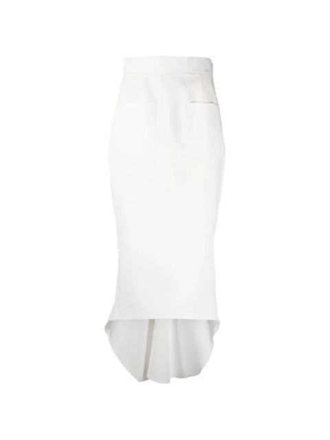 Prada white midi skirt