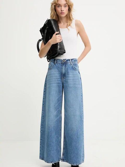 Answear.LAB jeansy damskie kolor niebieski