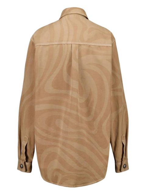 PUCCI printed shirt jacket - Neutrals - zdjęcie produktu nr 2