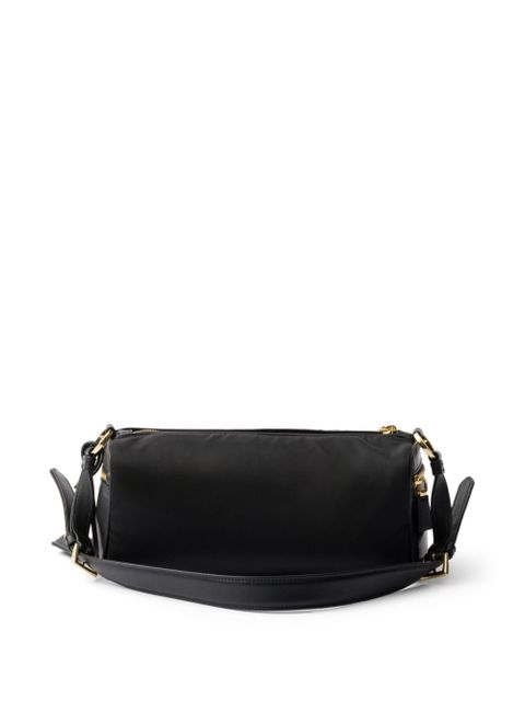 Prada medium leather-trim shoulder bag - Black - zdjęcie produktu nr 2