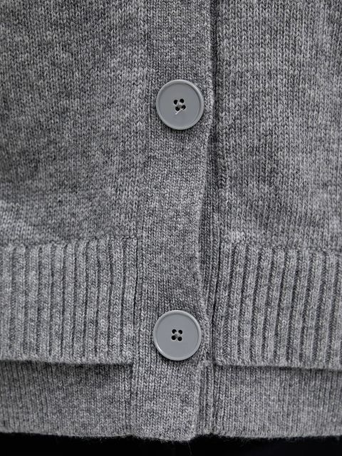 Sisley kardigan z dodatkiem wełny damski kolor szary lekki 122WL602S