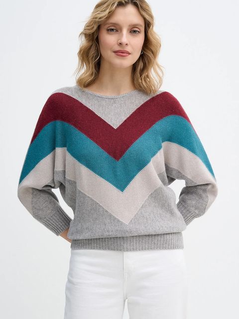 United Colors of Benetton sweter z dodatkiem wełny x Stranger Things damski kolor szary lekki 1VUDE10EP - zdjęcie produktu nr 1