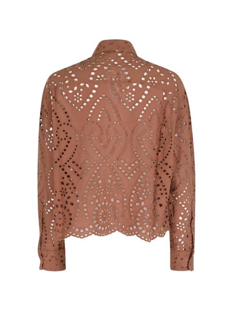 MC2 Saint Barth Oriane broderie anglaise shirt - Brown - zdjęcie produktu nr 2