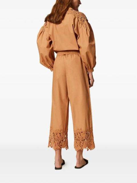 TWINSET elasticated-waistband trousers - Neutrals