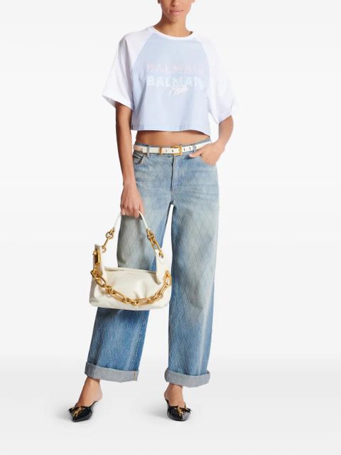 Balmain cropped T-shirt - White
