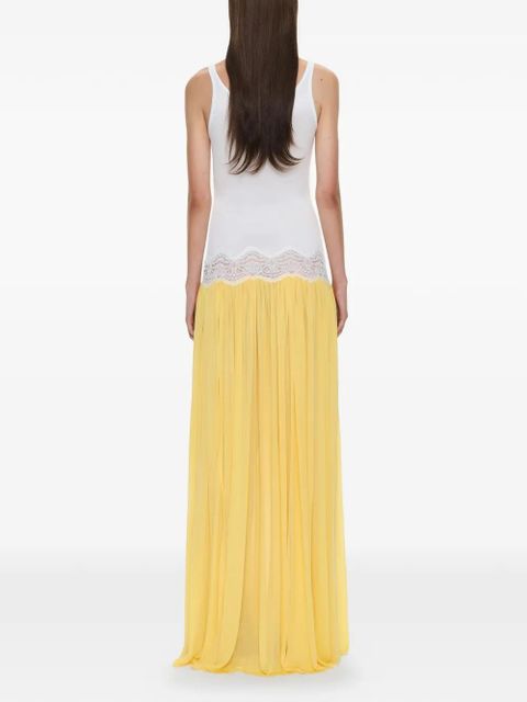 Christopher Esber twist lace tank maxi dress - Yellow