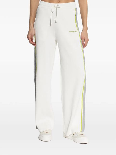 Casablanca drawstring-fastening track pants - White