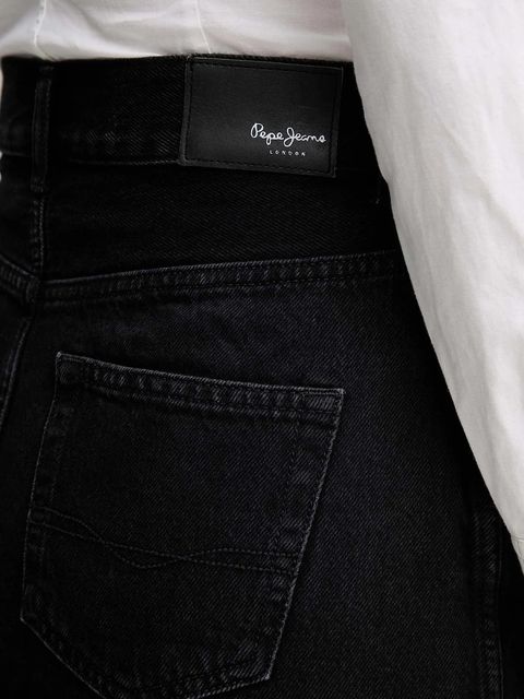 Pepe Jeans spódnica jeansowa kolor czarny mini ołówkowa PL90112449F0