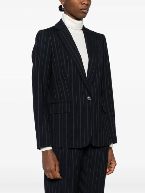 Lauren Ralph Lauren pinstriped blazer - Blue