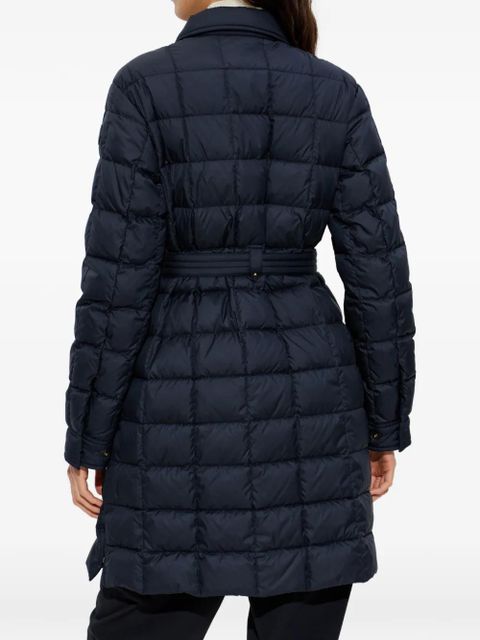 Moncler Gresillon quilted belted coat - Blue