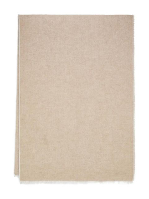 Ferragamo embroidered-logo scarf - Neutrals - zdjęcie produktu nr 1