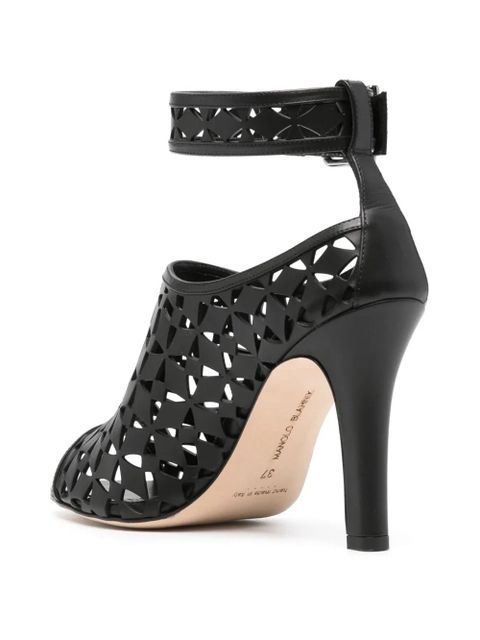 Manolo Blahnik Tingah 105mm laser-cut pumps - Black - zdjęcie produktu nr 2