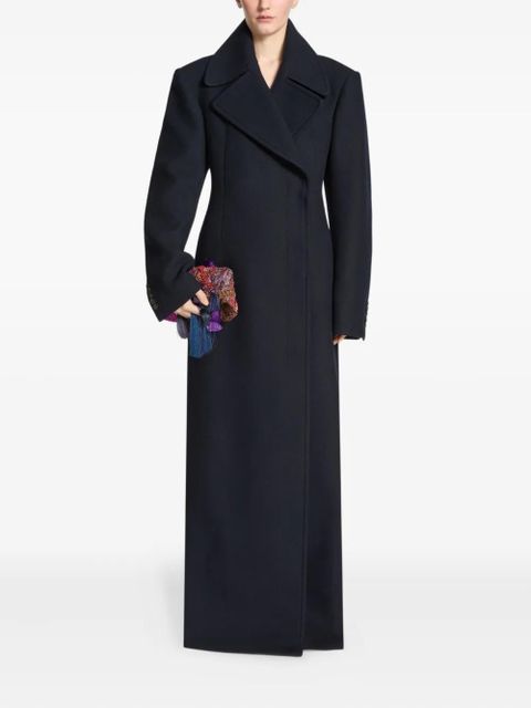 DRIES VAN NOTEN double-breasted belted coat - Blue