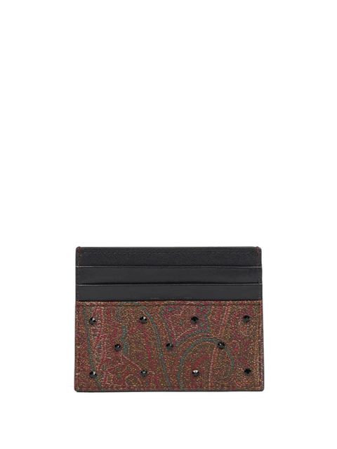 ETRO rhinestone paisley cardholder - Brown - zdjęcie produktu nr 2