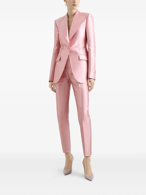 Dolce & Gabbana satin tailored blazer - Pink