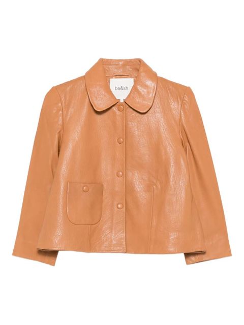 Ba&Sh Peter Pan-collar patch-pocket jacket - Brown - zdjęcie produktu nr 1