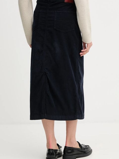 Pepe Jeans spódnica kolor granatowy midi prosta PL9011885