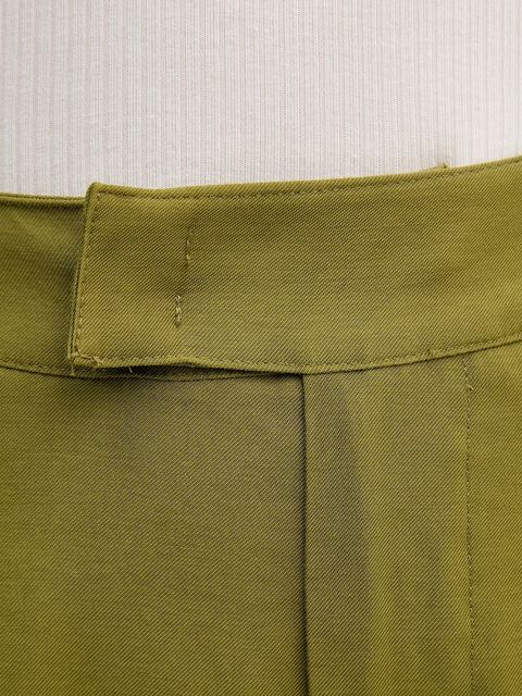 United Colors of Benetton spodnie damskie kolor zielony szerokie high waist 4K3ADF09Z - zdjęcie produktu nr 2