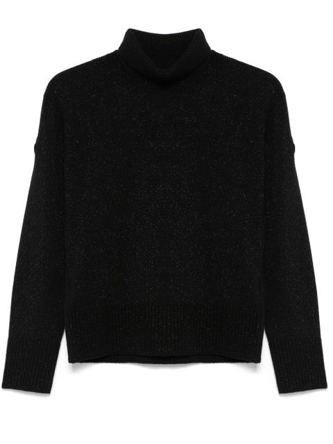 Moncler lurex-embellished sweater - Black - zdjęcie produktu nr 1
