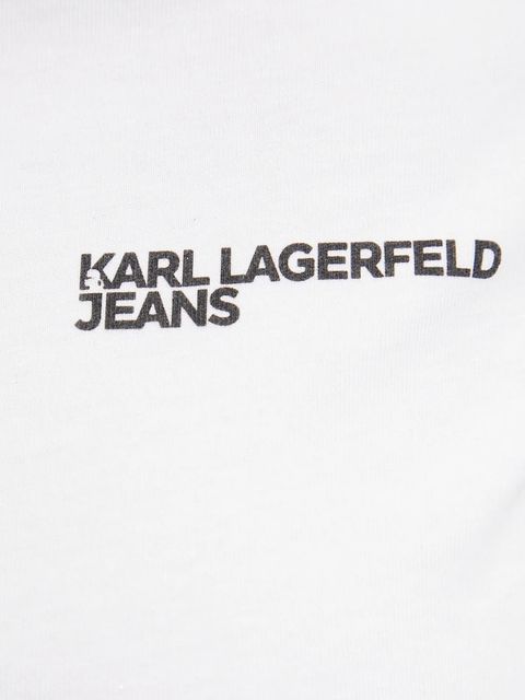 Karl Lagerfeld Jeans t-shirt bawełniany damski kolor biały A1W17004